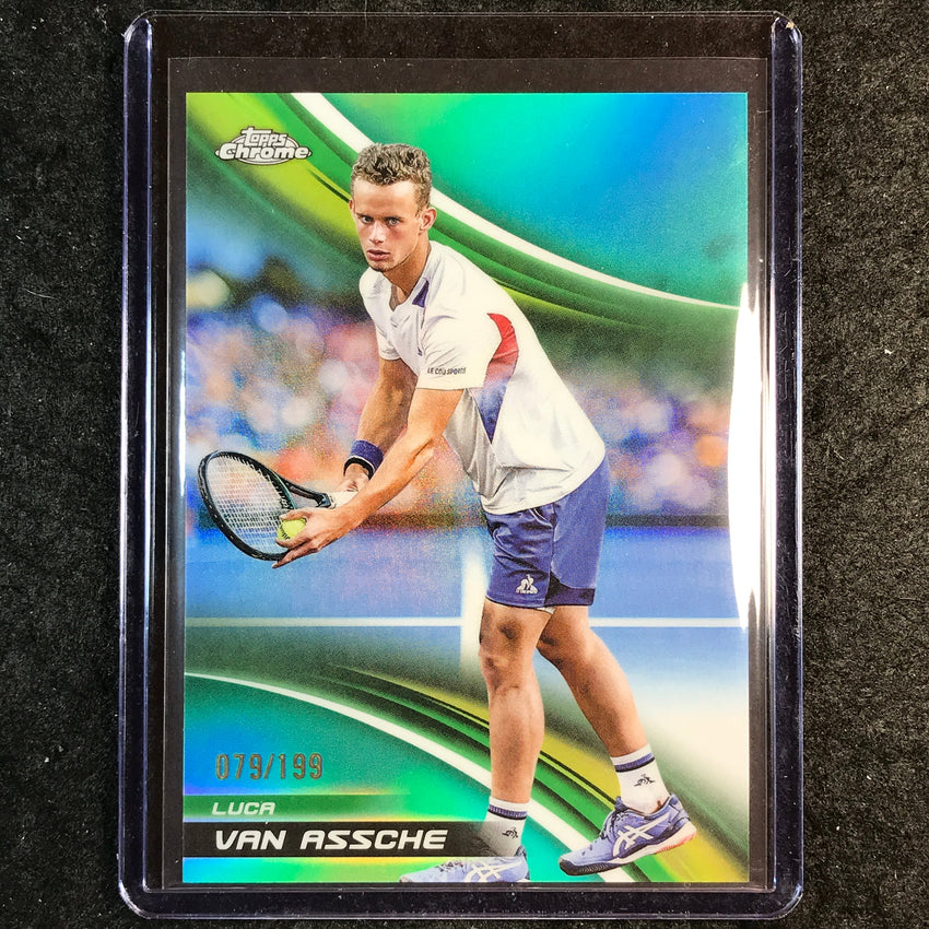 2025 Topps Chrome Tennis LUCA VAN ASSCHE Aqua /199 #141
