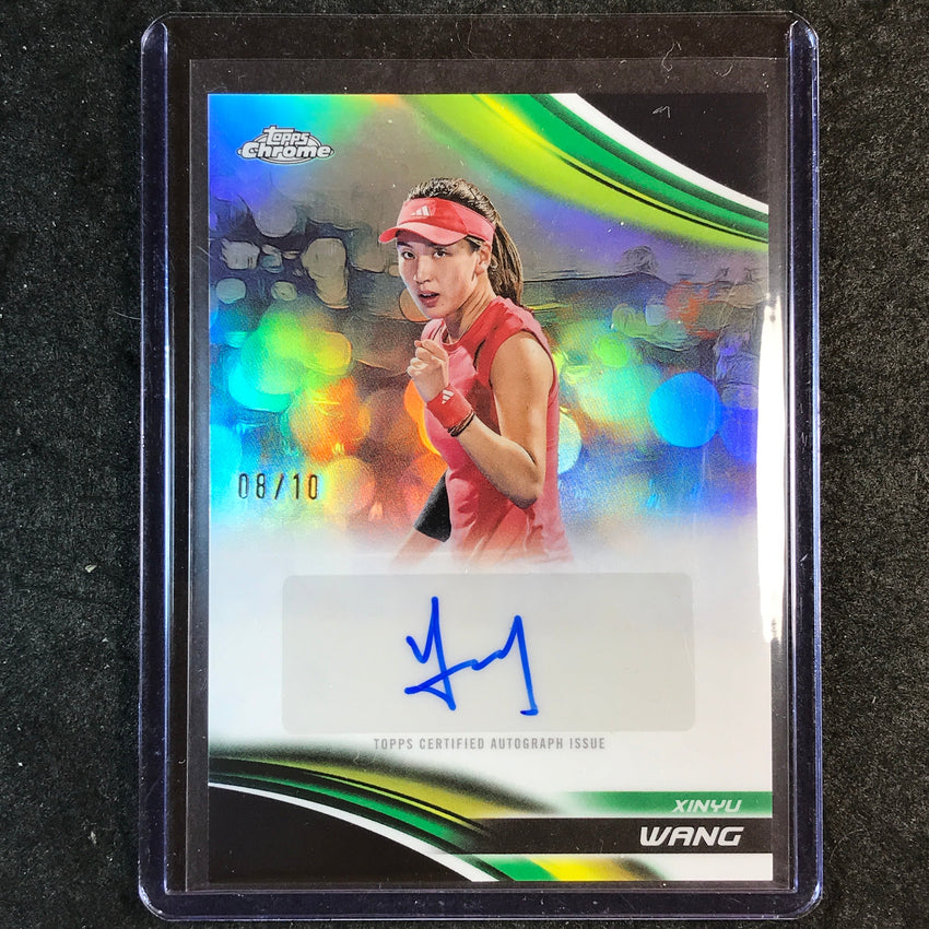 2025 Topps Chrome Tennis XINYU WANG Auto Black Refractor 8/10