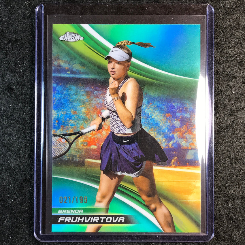 2025 Topps Chrome Tennis BRENDA FRUHVIRTOVA Aqua /199 #144