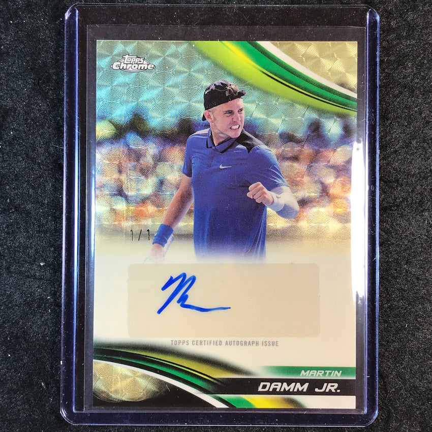 2025 Topps Chrome Tennis MARTIN DAMM JR. Auto Superfractor 1/1 #MDJ