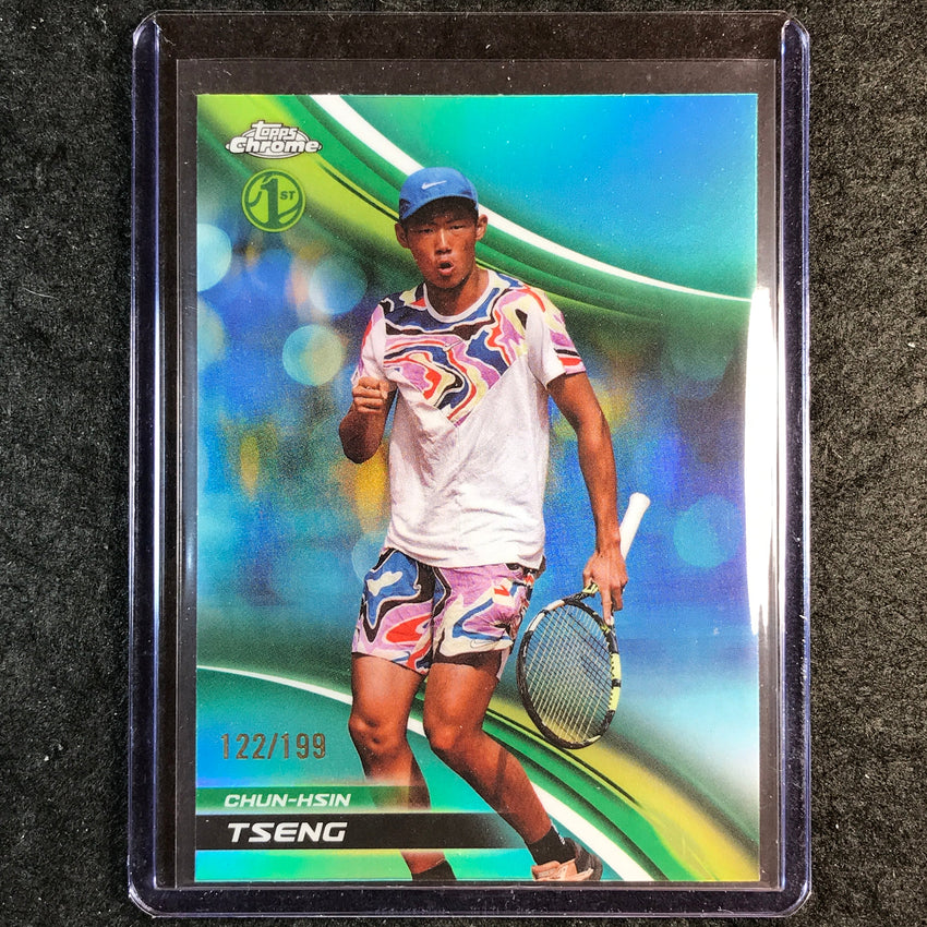 2025 Topps Chrome Tennis CHUN-HSIN TSENG 1st Aqua /199 #148