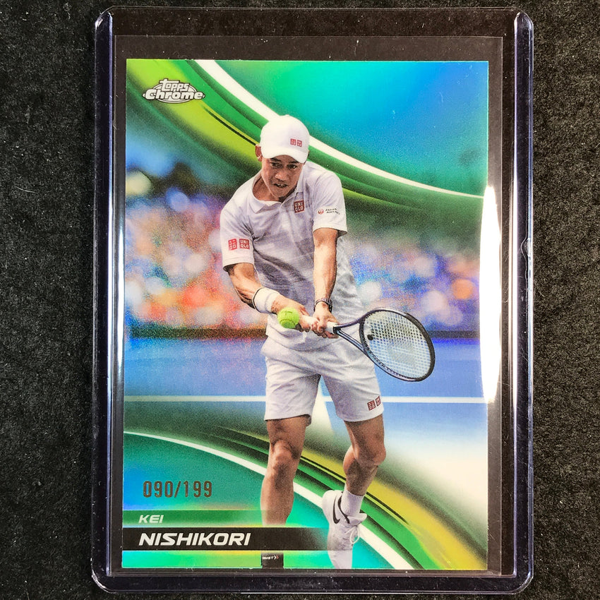 2025 Topps Chrome Tennis KEI NISHIKORI Aqua /199 #163