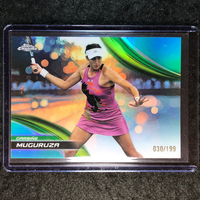 2025 Topps Chrome Tennis GARBINE MUGURUZA Aqua /199 #164