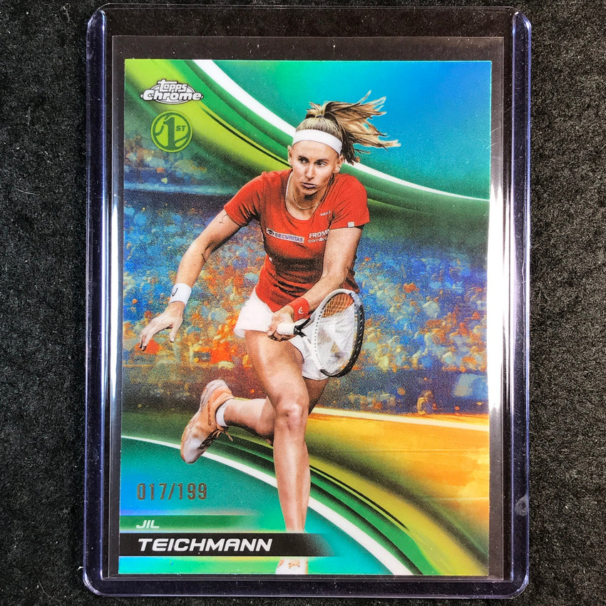 2025 Topps Chrome Tennis JIL TEICHMANN 1st Aqua /199 #177