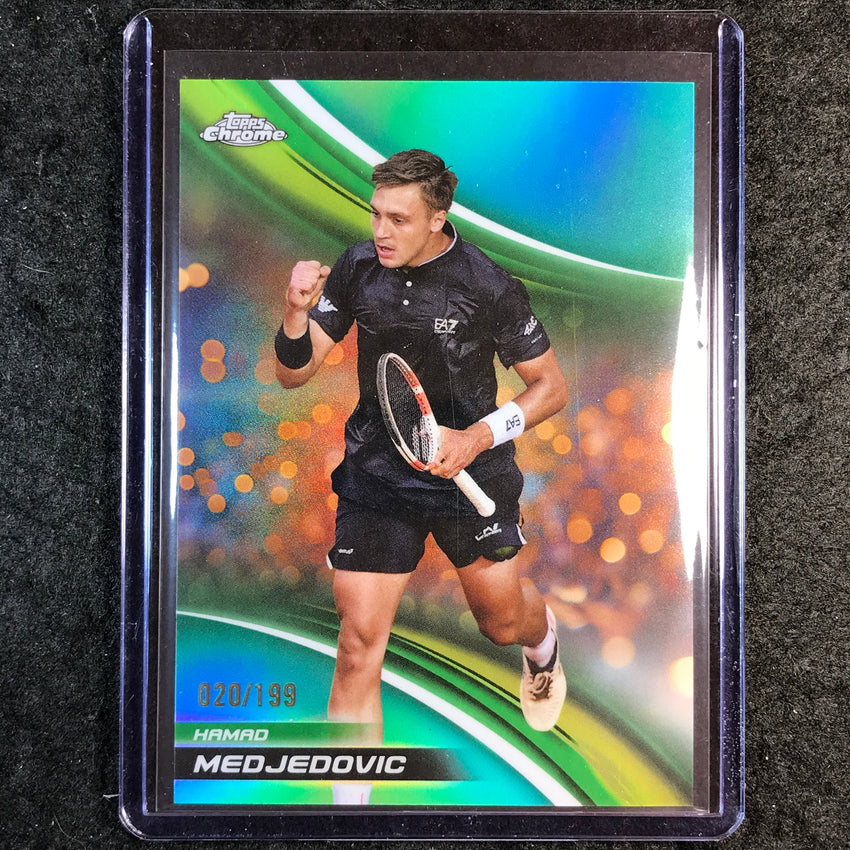 2025 Topps Chrome Tennis HAMAD MEDJEDOVIC Aqua /199 #179