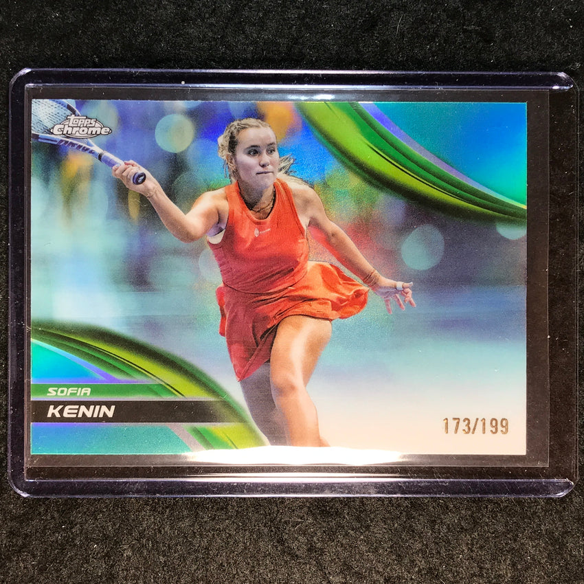 2025 Topps Chrome Tennis SOFIA KENIN Aqua /199 #181