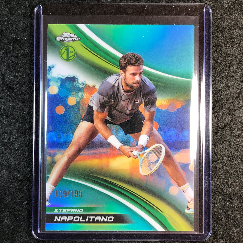 2025 Topps Chrome Tennis STEFANO NAPOLITANO Aqua /199 #186