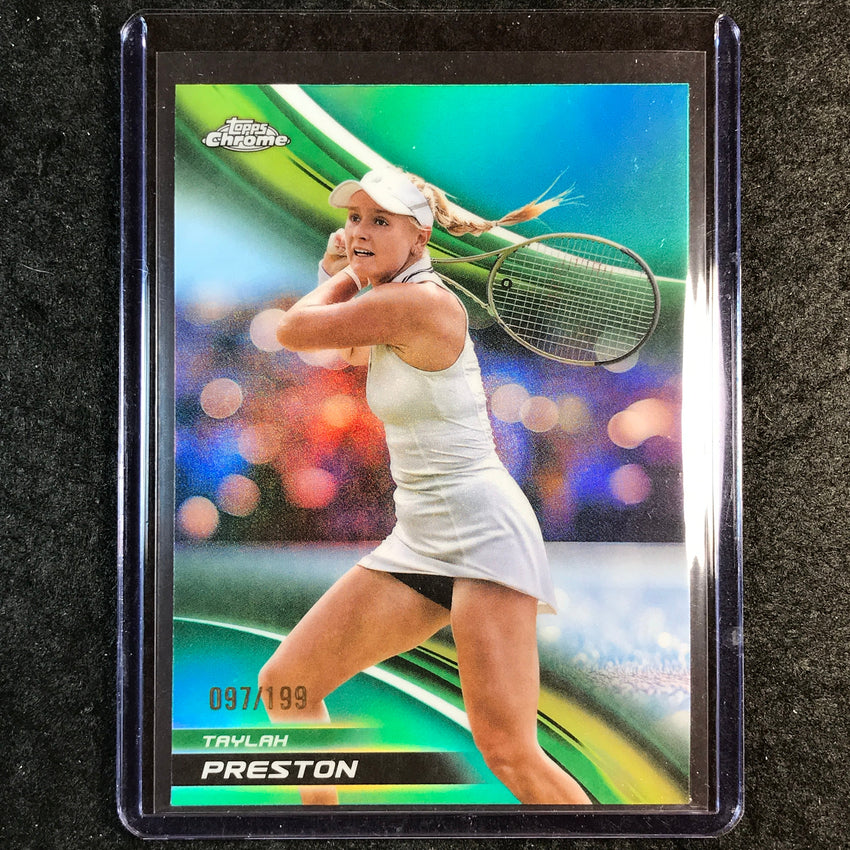 2025 Topps Chrome Tennis TAYLAH PRESTON Aqua /199 #187