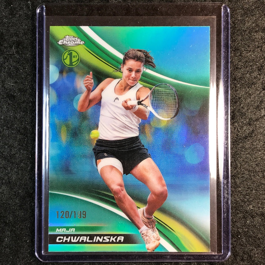 2025 Topps Chrome Tennis MAJA CHWALINSKA 1st Aqua /199 #192