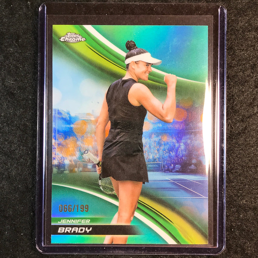 2025 Topps Chrome Tennis JENNIFER BRADY Aqua /199 #205