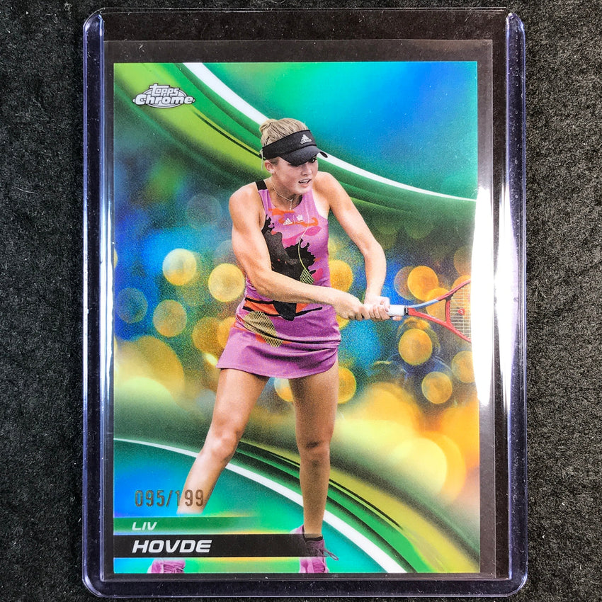 2025 Topps Chrome Tennis LIV HOVDE Aqua /199 #207
