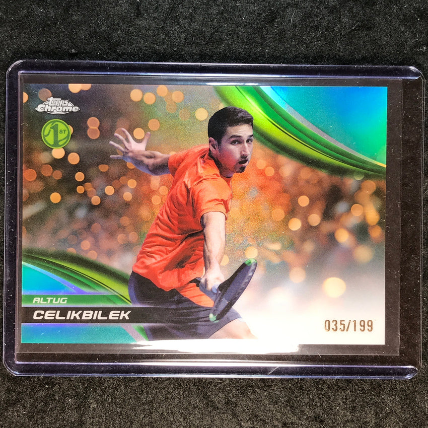 2025 Topps Chrome Tennis ALTUG CELIKBILEK 1st Aqua /199 #213