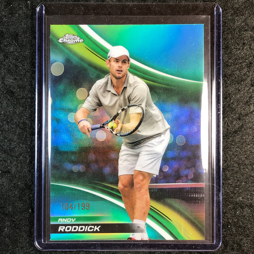 2025 Topps Chrome Tennis ANDY RODDICK Aqua /199 #219