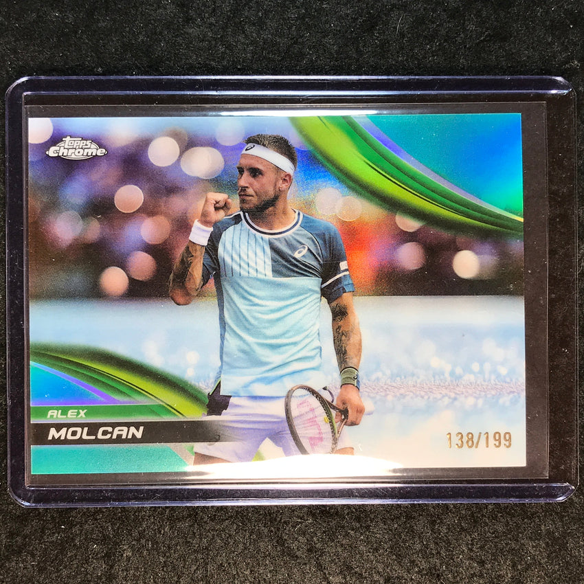2025 Topps Chrome Tennis ALEX MOLCAN Aqua /199 #221