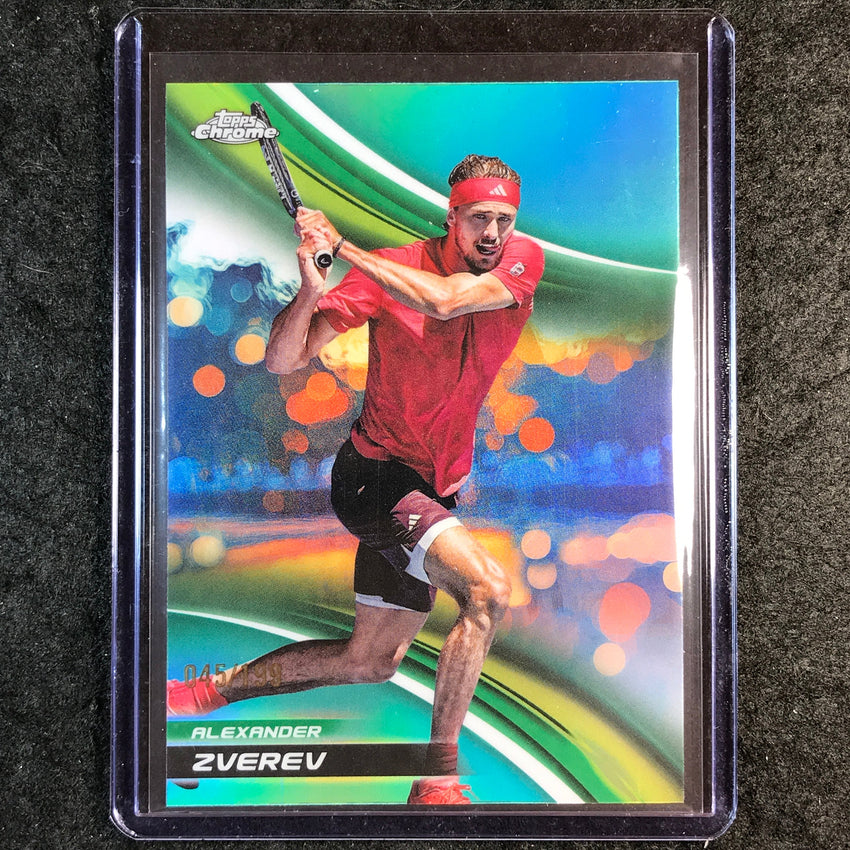 2025 Topps Chrome Tennis ALEXANDER ZVEREV Aqua /199 #250