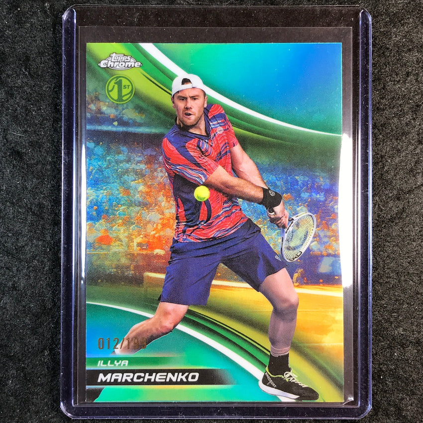 2025 Topps Chrome Tennis ILLYA MARCHENKO 1st Aqua /199 #266