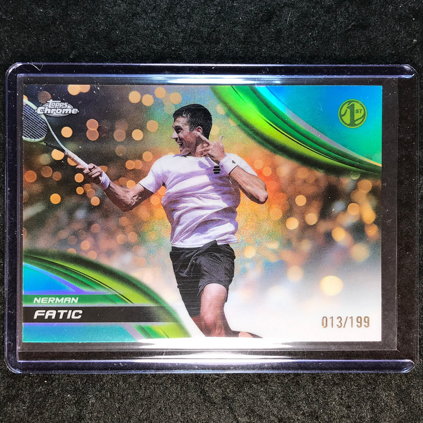 2025 Topps Chrome Tennis NERMAN FATIC 1st Aqua /199 #268