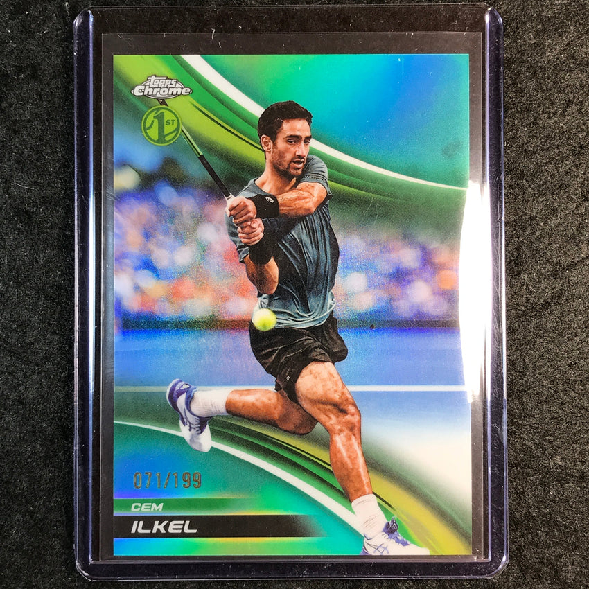 2025 Topps Chrome Tennis CEM ILKEL 1st Aqua /199 #274