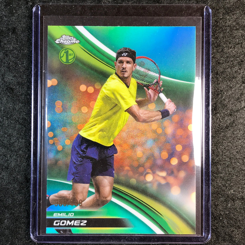 2025 Topps Chrome Tennis EMILIO GOMEZ 1st Aqua /199 #279