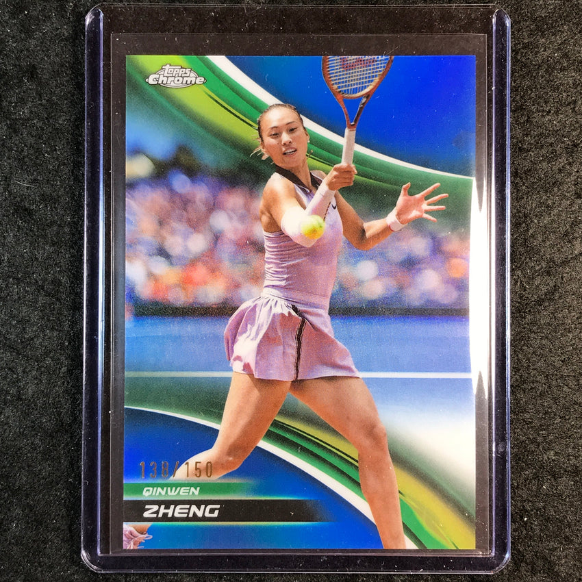2025 Topps Chrome Tennis QINWEN ZHENG Blue /150 #8