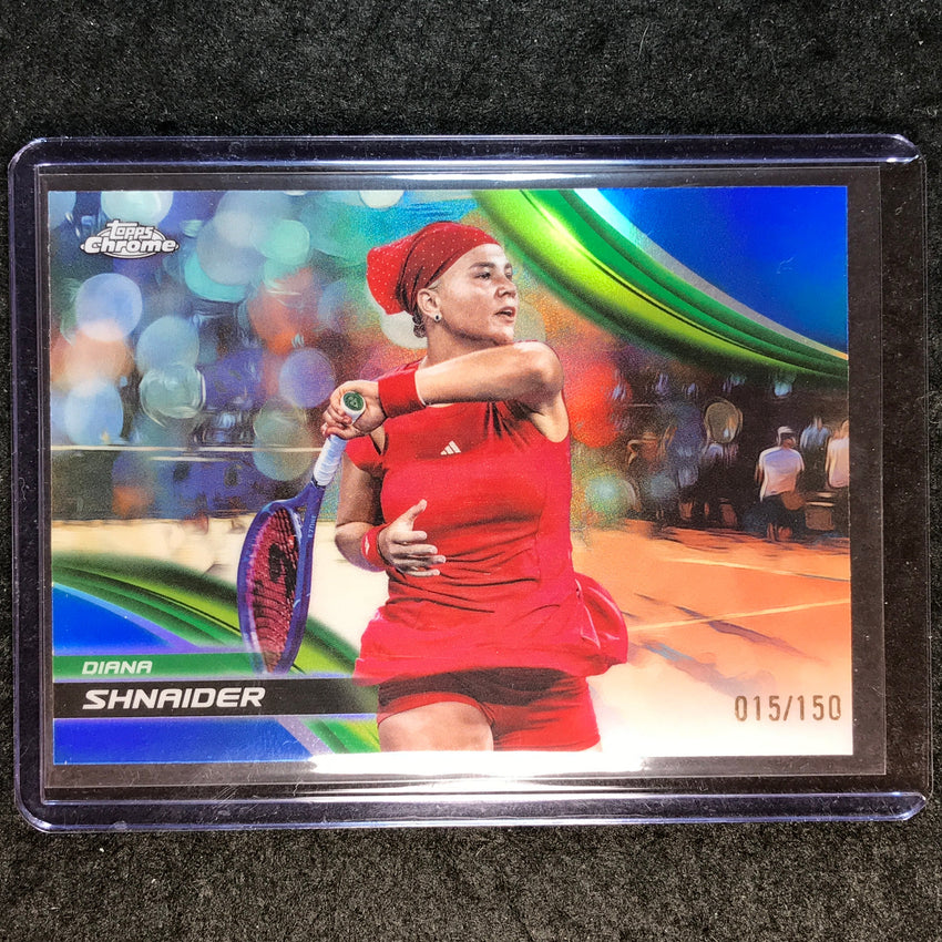 2025 Topps Chrome Tennis DIANA SHNAIDER Blue /150 #25