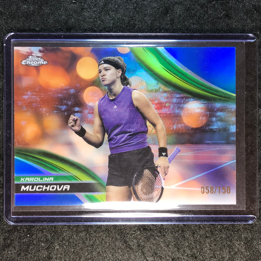 2025 Topps Chrome Tennis KAROLINA MUCHOVA Blue /150 #39