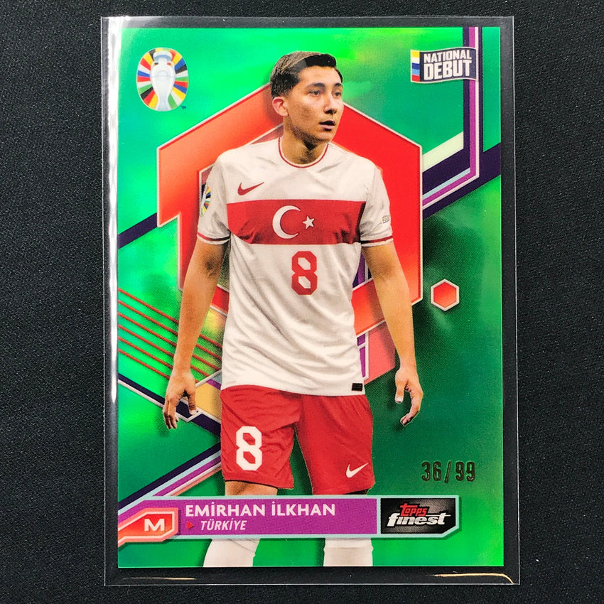 2023 Topps Finest Road To Uefa Emirhan Ilkhan Base Green 36/99