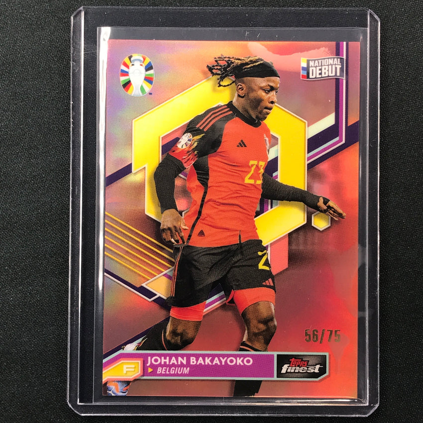 2023 Topps Finest Road To Uefa Johan Bakayoko Base Rose Gold 56/75