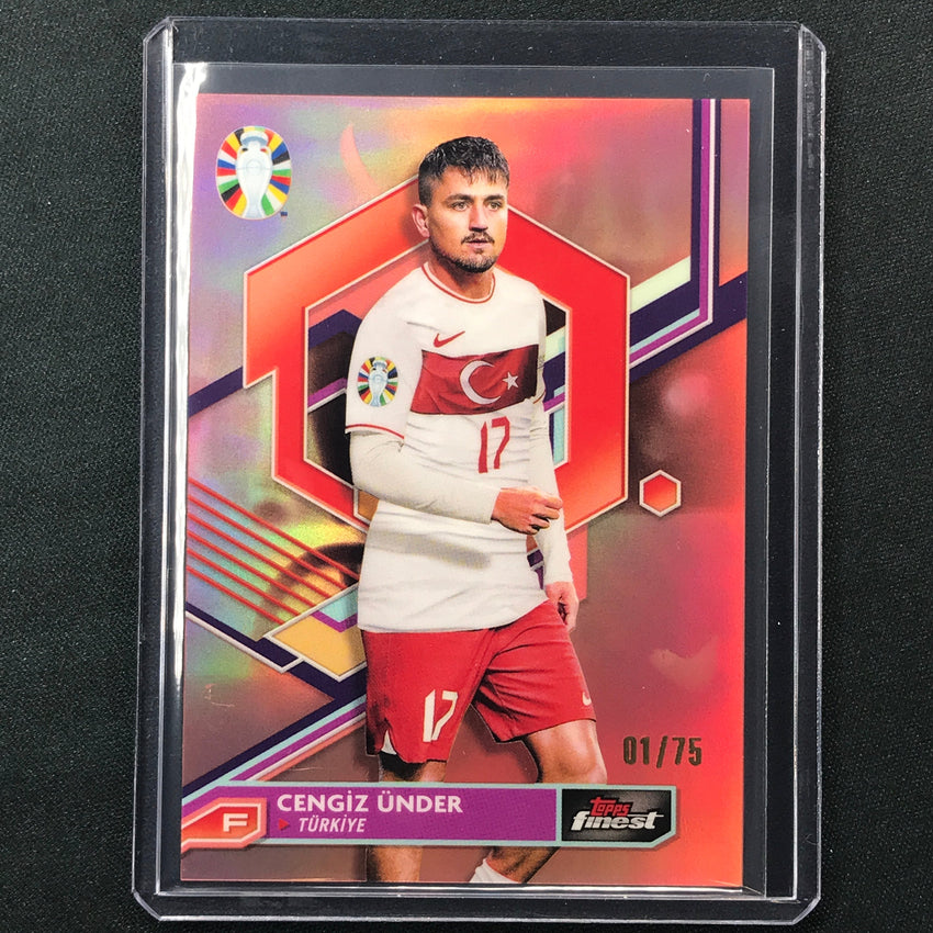 2023 Topps Finest Road To Uefa Cengiz Under Base Rose Gold 1/75
