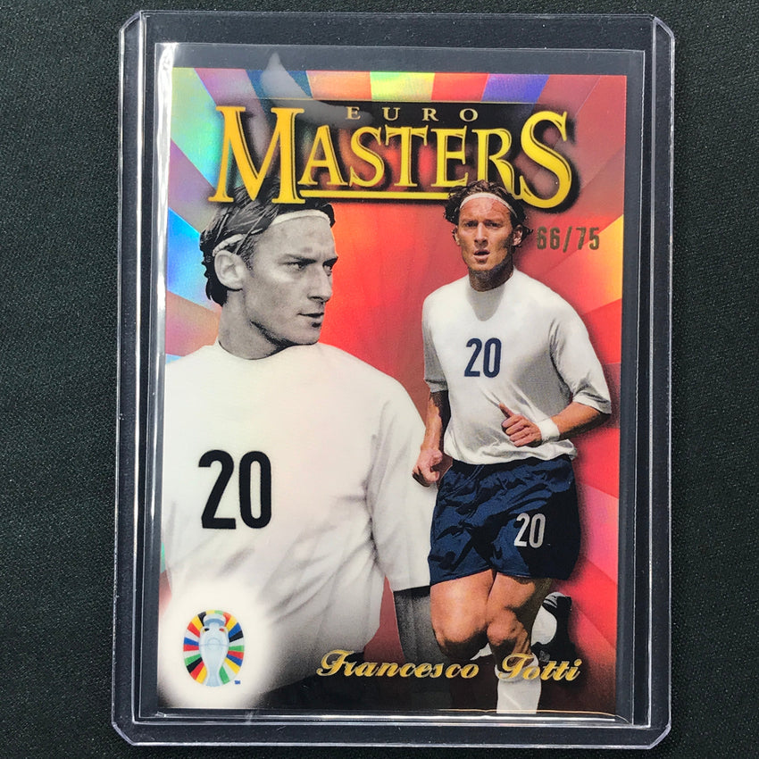 2023 Topps Finest Road To Uefa Francesco Totti Euro Masters Rose Gold 66/75