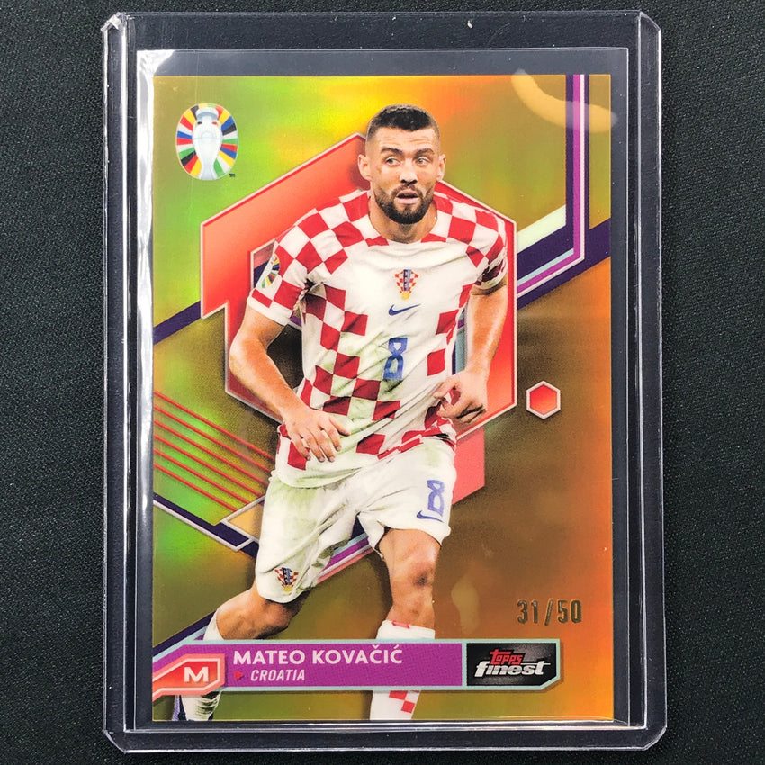 2023 Topps Finest Road To Uefa Mateo Kovacic Base Gold 31/50