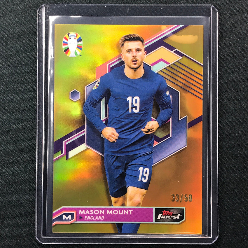 2023 Topps Finest Road To Uefa Mason Mount Base Gold 33/50