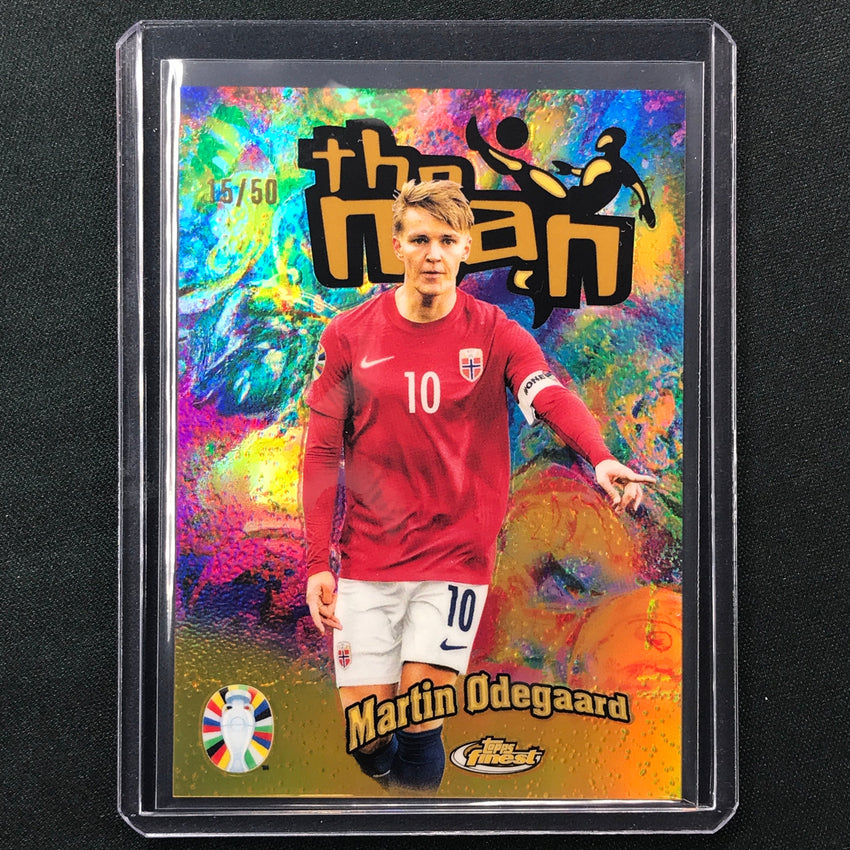 2023 Topps Finest Road To Uefa Martin Odegaard The Man Gold 15/50