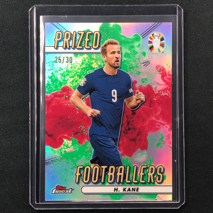2023 Topps Finest Road To Uefa Harry Kane Prized Green Red Fusion 25/30