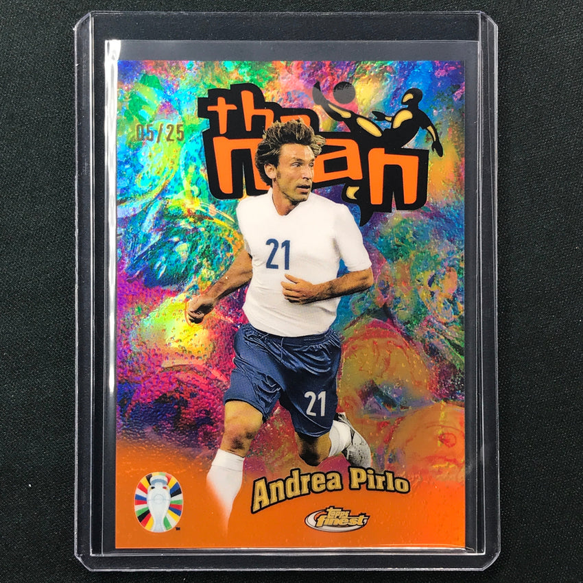 2023 Topps Finest Road To Uefa Andrea Pirlo The Man Orange 5/25