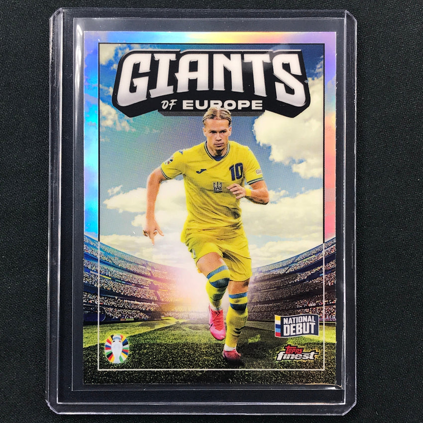 2023 Topps Finest Road To Uefa Mykhailo Mudryk Giants Of Europe Sp No Mm