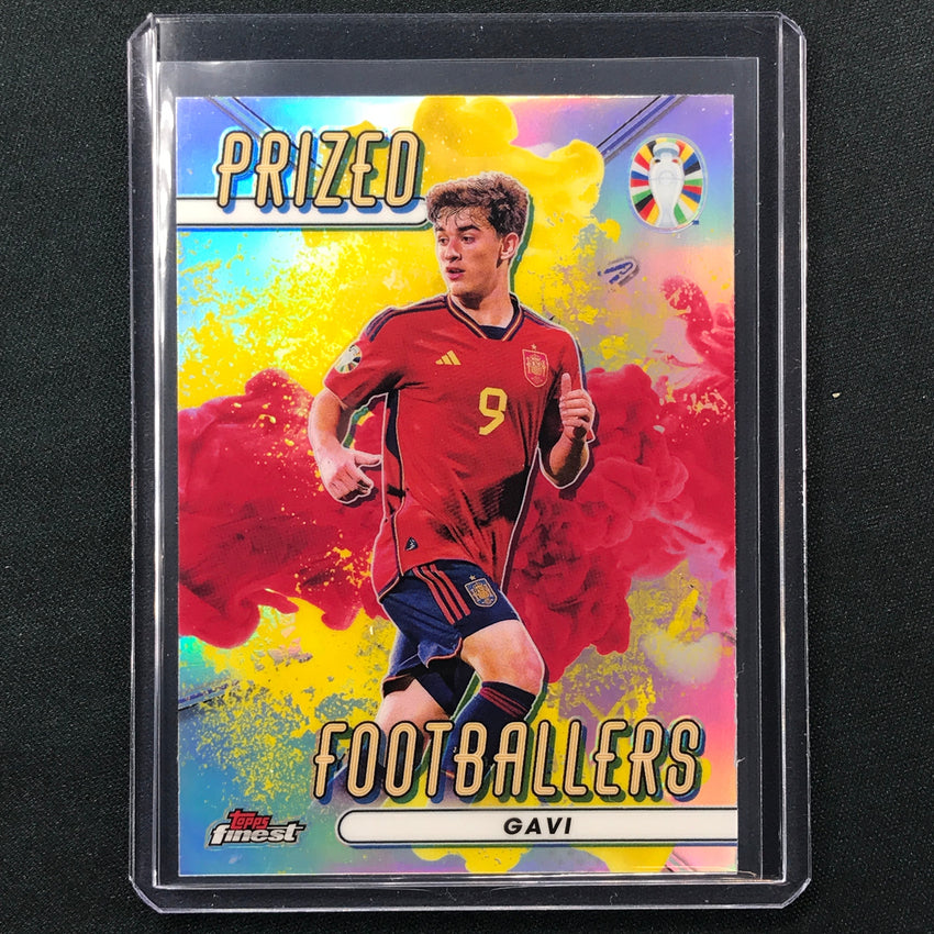 2023 Topps Finest Road To Uefa Gavi Prized Footballers Yellow Red Fusion Ssp #Ga