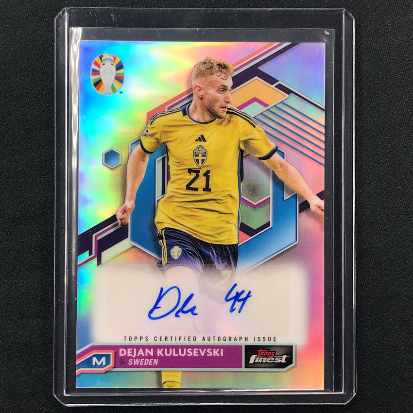 2023 Topps Finest Road To Uefa Dejan Kulusevski Base Auto #Dk