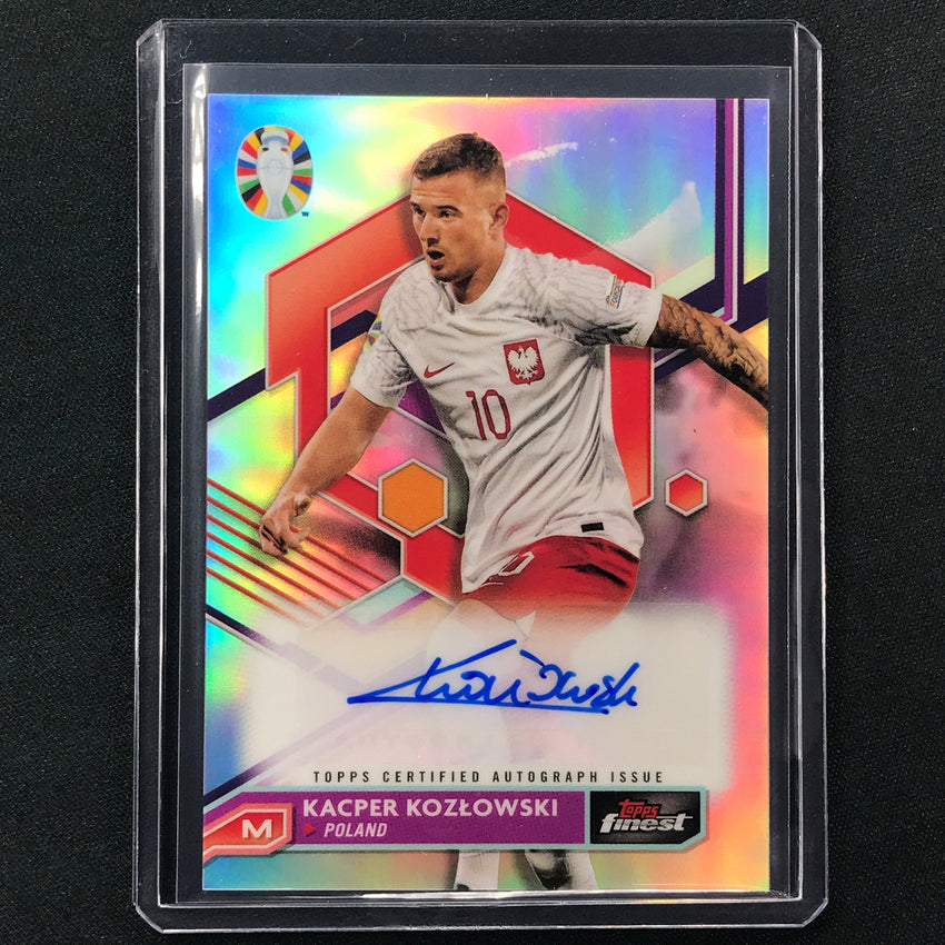 2023 Topps Finest Road To Uefa Kacper Kozlowski Base Auto #Kko