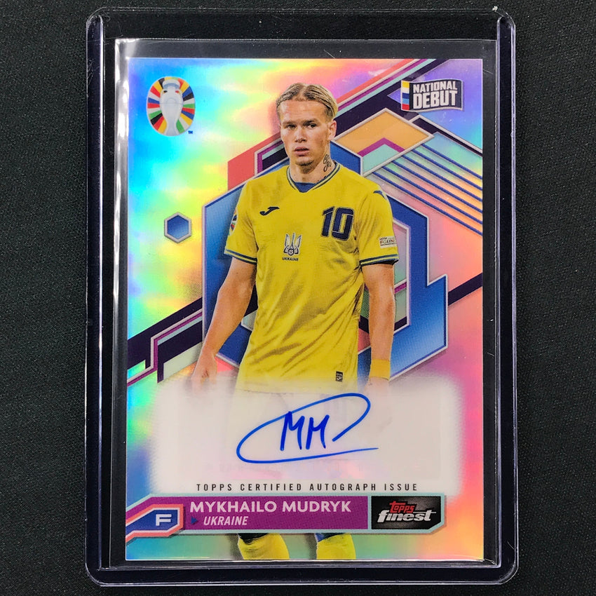 2023 Topps Finest Road To Uefa Mykhailo Mudryk Base Auto No Mm