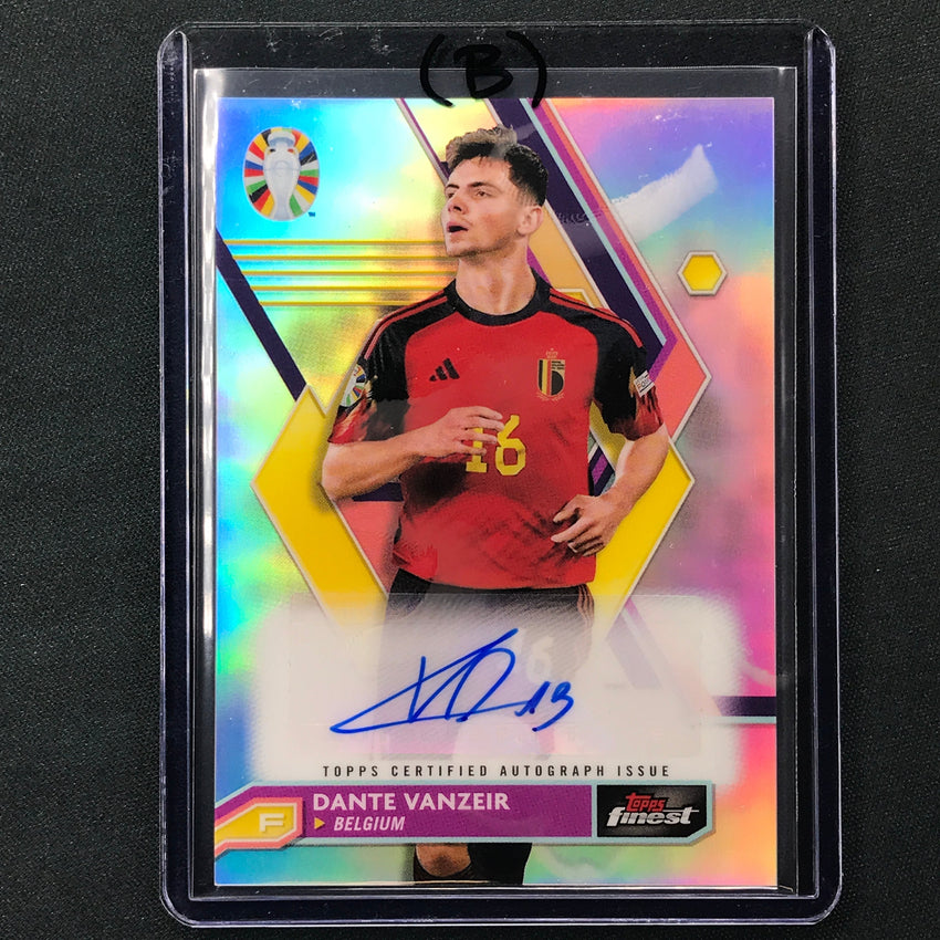 2023 Topps Finest Road to UEFA DANTE VANZEIR Base Auto #DV (B)
