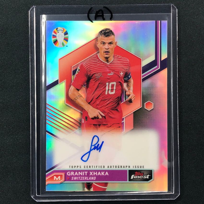 2023 Topps Finest Road To Uefa Granit Xhaka Base Auto No Gx A