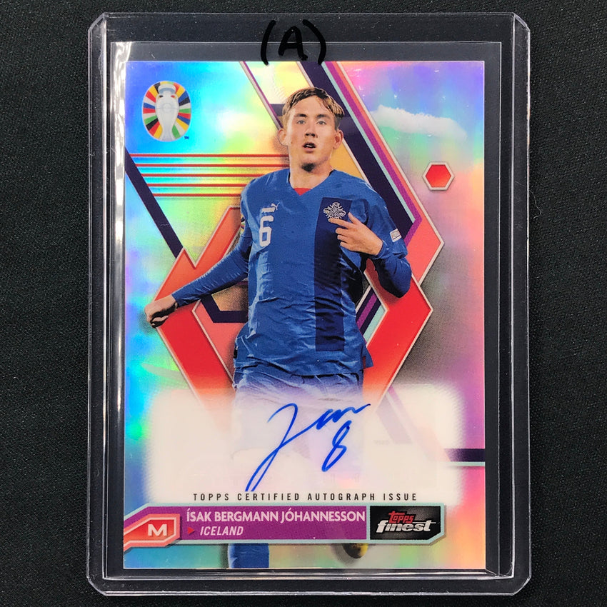 2023 Topps Finest Road to UEFA ISAK BERGMANN JOHANNESSON Base Auto #IJ (A)