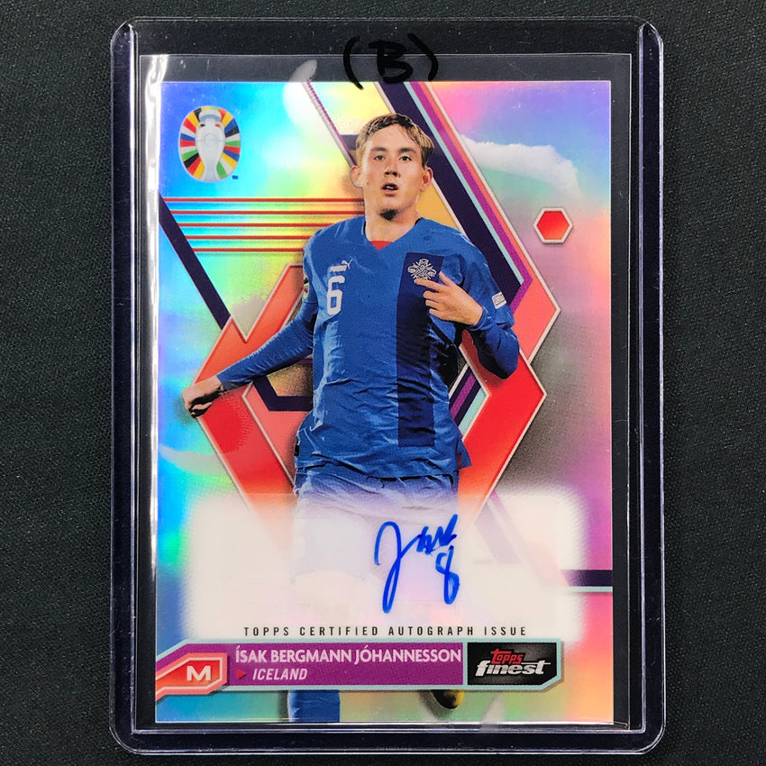 2023 Topps Finest Road to UEFA ISAK BERGMANN JOHANNESSON Base Auto #IJ (B)