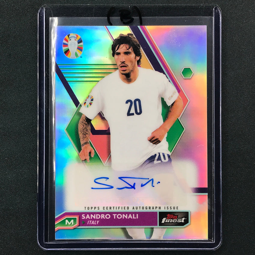 2023 Topps Finest Road to UEFA SANDRO TONALI Base Auto #ST (B)