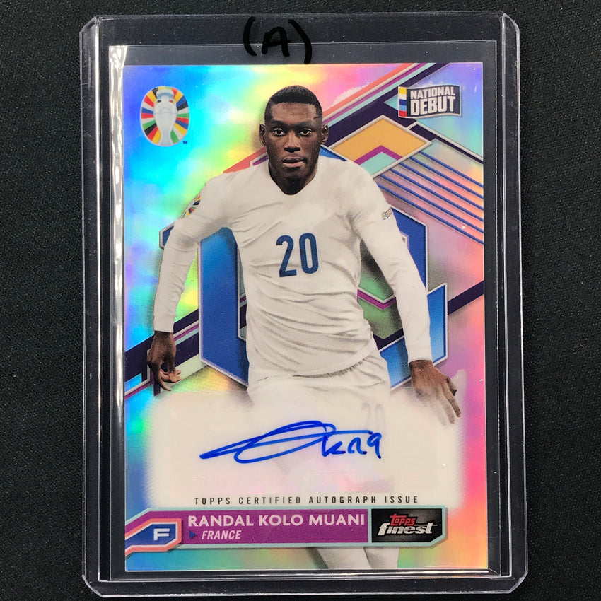2023 Topps Finest Road To Uefa Randal Kolo Muani Base Auto No Km A