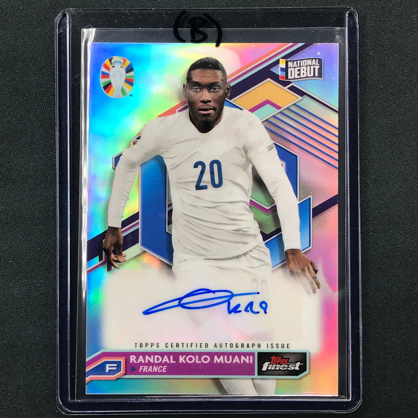 2023 Topps Finest Road to UEFA RANDAL KOLO MUANI Base Auto #KM (B)