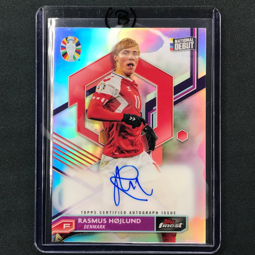 2023 Topps Finest Road To Uefa Rasmus Hojlund Base Auto No Rh B