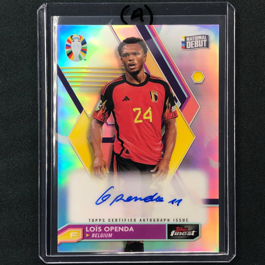 2023 Topps Finest Road To Uefa Lois Openda Base Auto No Lo A