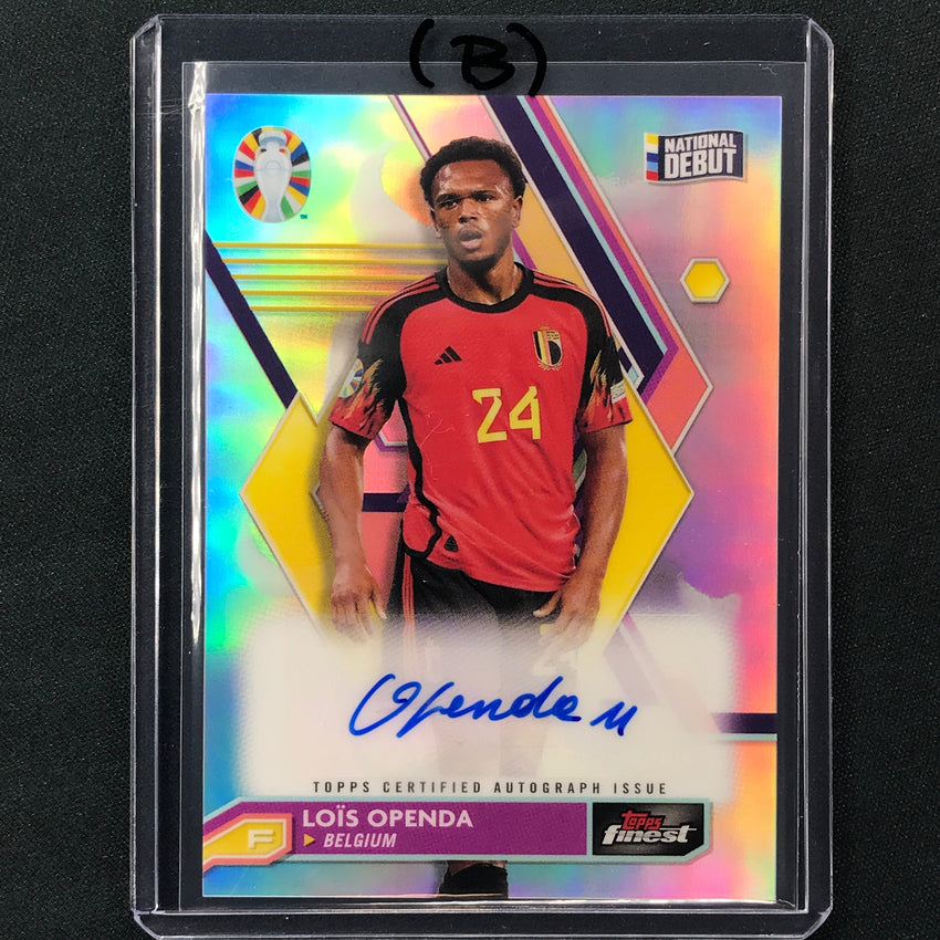 2023 Topps Finest Road To Uefa Lois Openda Base Auto No Lo B